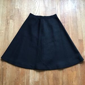 Black Circle Midi Skirt Geo Pattern